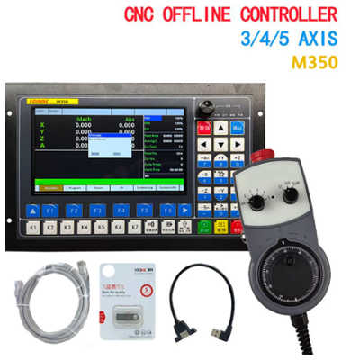 CNC machining engraving New Offline Controller M350 3/4/5 Axis+handwheel 1MHz G-Code U-disk