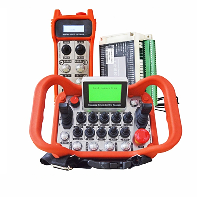 Multifunctional industrial wireless remote control for crawler mobile crushing station