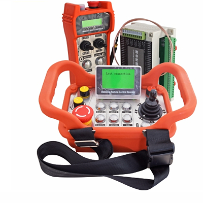 Multifunctional industrial wireless remote control for mobile crushing station